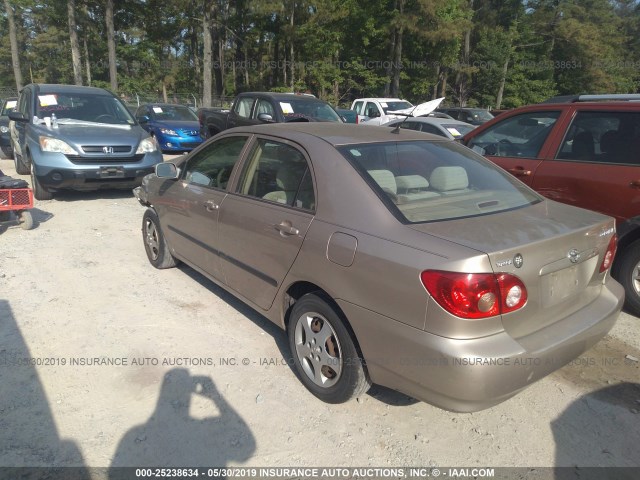 2T1BR32E27C800582 - 2007 TOYOTA COROLLA CE/LE/S BROWN photo 3