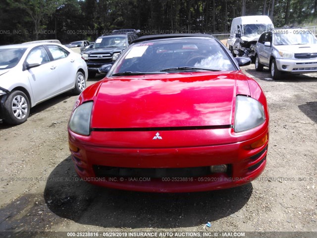 4A3AE85H82E053826 - 2002 MITSUBISHI ECLIPSE SPYDER GT RED photo 6