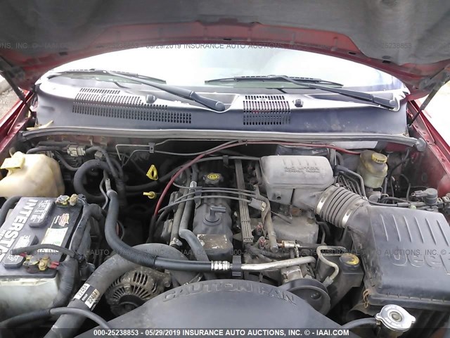 1J4GW48S74C254135 - 2004 JEEP GRAND CHEROKEE LAREDO/COLUMBIA/FREEDOM 红色 照片 10