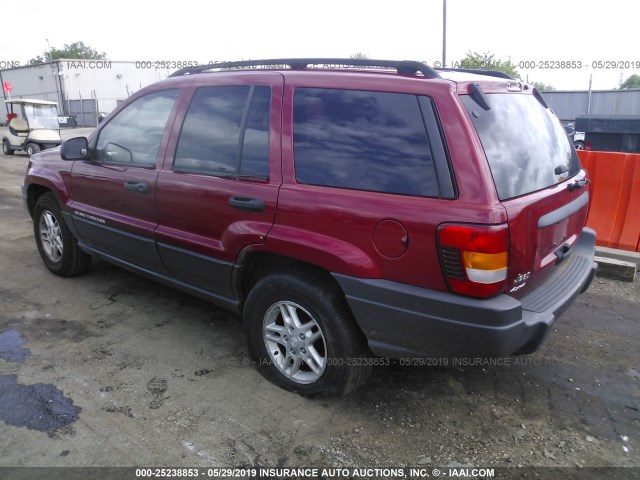 1J4GW48S74C254135 - 2004 JEEP GRAND CHEROKEE LAREDO/COLUMBIA/FREEDOM 红色 照片 3