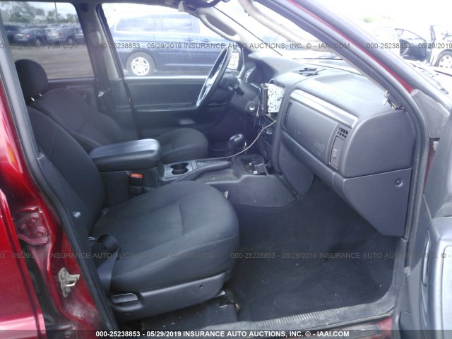 1J4GW48S74C254135 - 2004 JEEP GRAND CHEROKEE LAREDO/COLUMBIA/FREEDOM 红色 照片 5