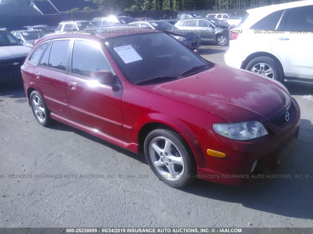 JM1BJ245821469261 - 2002 MAZDA PROTEGE PR5 RED photo 1