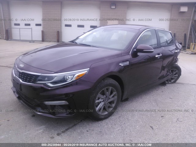 5XXGT4L35KG330950 - 2019 KIA OPTIMA LX/S PURPLE photo 2