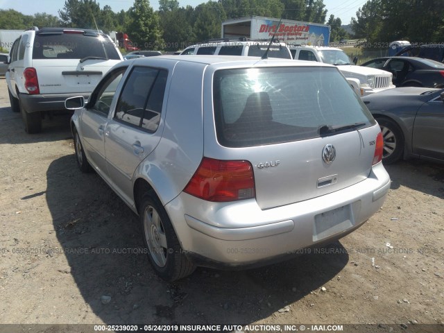 9BWGR61J944032187 - 2004 VOLKSWAGEN GOLF GLS TDI SILVER photo 3