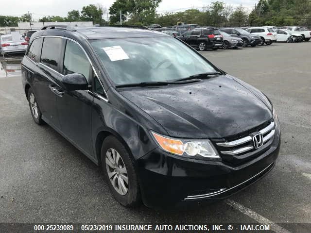 5FNRL5H60EB024957 - 2014 HONDA ODYSSEY EXL BLACK photo 1