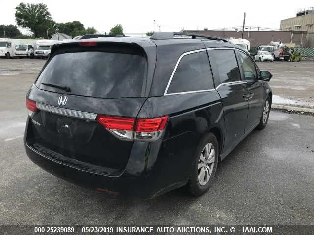 5FNRL5H60EB024957 - 2014 HONDA ODYSSEY EXL BLACK photo 4