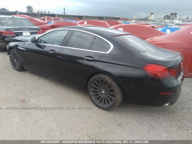 WBA6A0C5XDDZ03587 - 2013 BMW 640 I BLACK photo 3