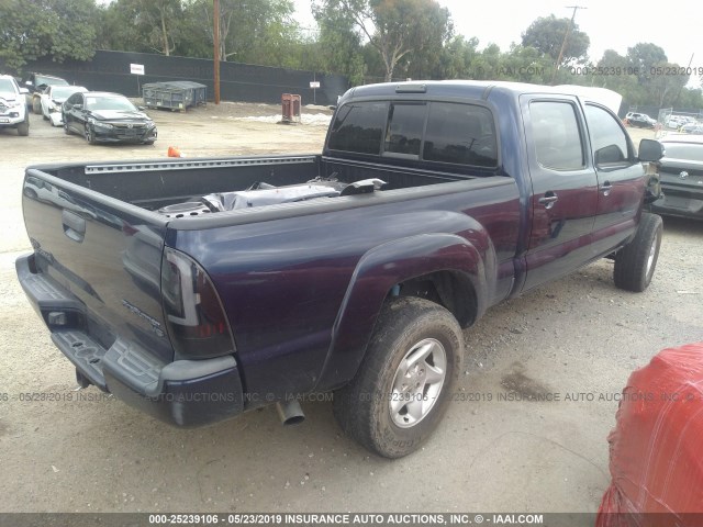 3TMKU4HN3DM037762 - 2013 TOYOTA TACOMA DBL CAB PRERUNNER LNG BED BLUE photo 4