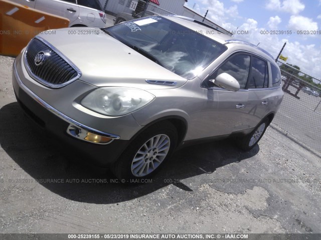 5GAER23D79J207192 - 2009 BUICK ENCLAVE CXL Champagne photo 2