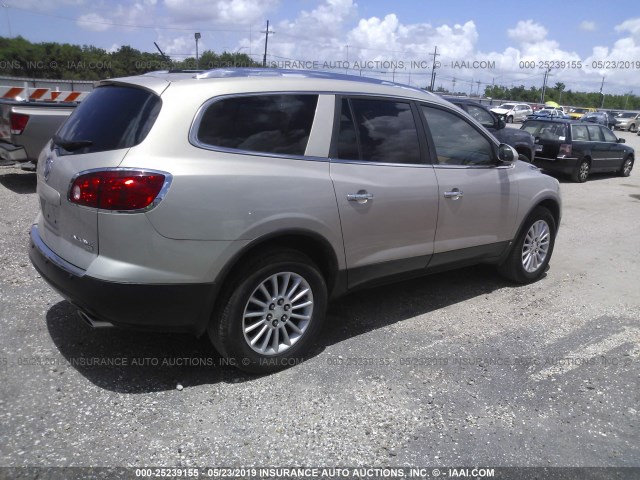 5GAER23D79J207192 - 2009 BUICK ENCLAVE CXL Champagne photo 4