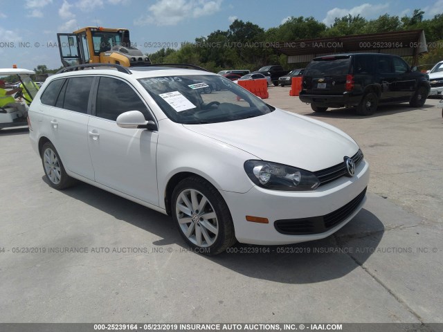 3VWPL7AJ6DM677432 - 2013 VOLKSWAGEN JETTA TDI WHITE photo 1