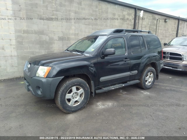 5N1AN08W65C656705 - 2005 NISSAN XTERRA OFF ROAD/S/SE BLACK photo 2