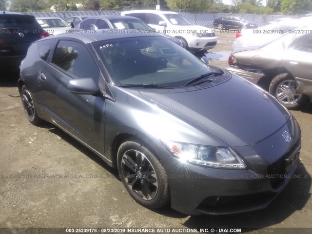 JHMZF1D69ES000809 - 2014 HONDA CR-Z EX GRAY photo 1