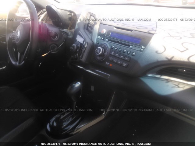 JHMZF1D69ES000809 - 2014 HONDA CR-Z EX GRAY photo 5