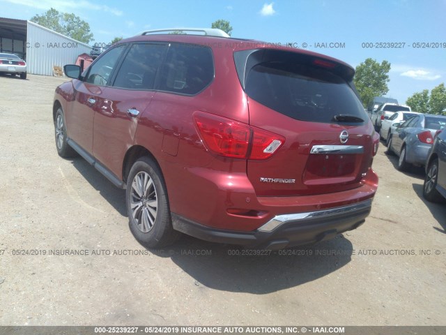 5N1DR2MN4HC650691 - 2017 NISSAN PATHFINDER S/SV/SL/PLATINUM RED photo 3