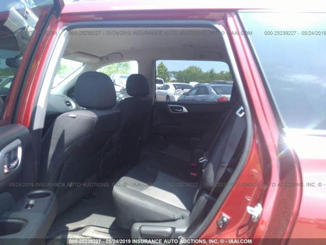 5N1DR2MN4HC650691 - 2017 NISSAN PATHFINDER S/SV/SL/PLATINUM RED photo 8