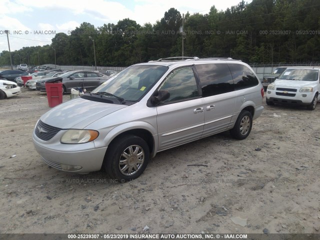 2C8GP64L33R327048 - 2003 CHRYSLER TOWN & COUNTRY LIMITED SILVER photo 2