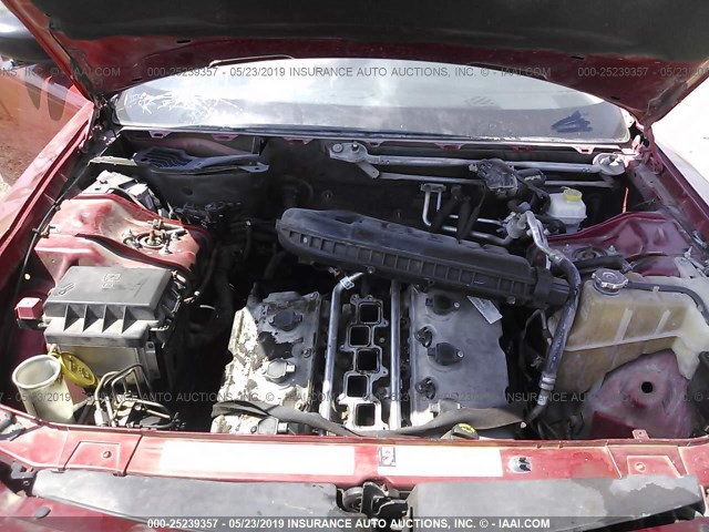 2B3KA43G37H618135 - 2007 DODGE CHARGER SE/SXT RED photo 10