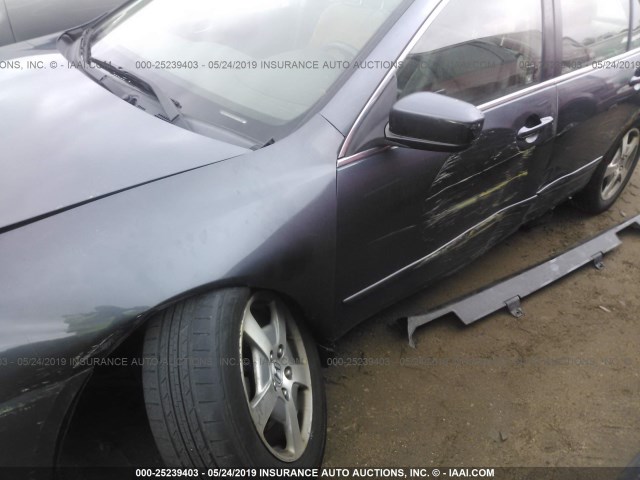 JHMCN36465C003290 - 2005 HONDA ACCORD HYBRID GRAY photo 6