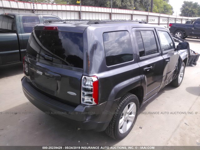 1C4NJPFA7GD582466 - 2016 JEEP PATRIOT LATITUDE GRAY photo 4