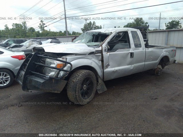 1FT7X2BT5BEC69095 - 2011 FORD F250 SUPER DUTY SILVER photo 2