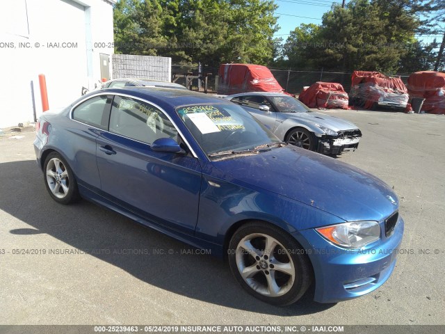 WBAUP93519VF49019 - 2009 BMW 128 I BLUE photo 1