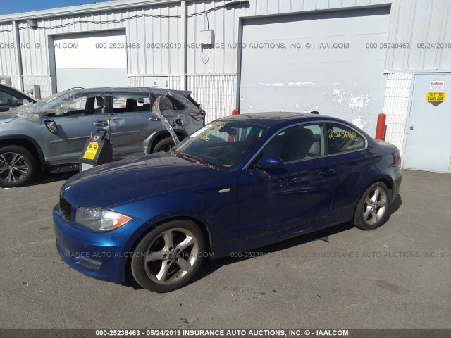 WBAUP93519VF49019 - 2009 BMW 128 I BLUE photo 2