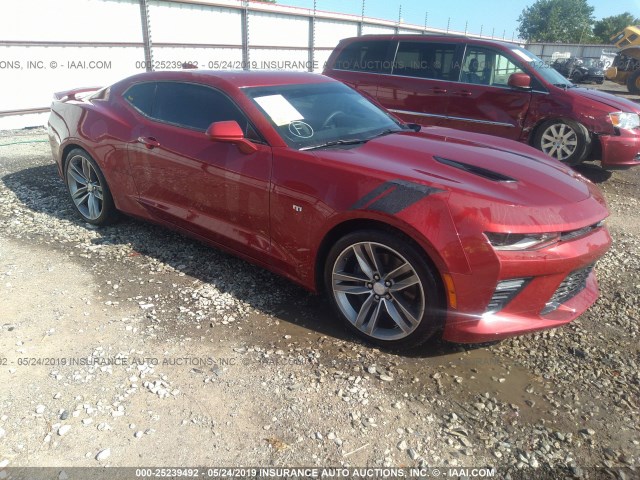 1G1FH1R78H0163038 - 2017 CHEVROLET CAMARO SS MAROON photo 1