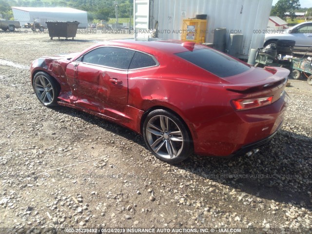 1G1FH1R78H0163038 - 2017 CHEVROLET CAMARO SS MAROON photo 3