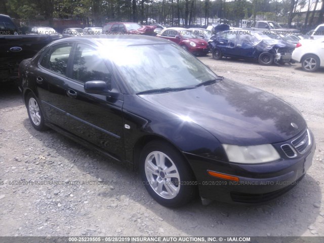 YS3FD49Y671005036 - 2007 SAAB 9-3 2.0T BLACK photo 1