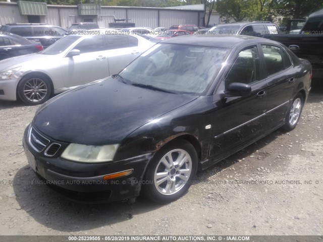 YS3FD49Y671005036 - 2007 SAAB 9-3 2.0T BLACK photo 2