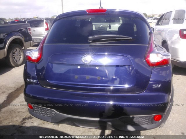 JN8AF5MR2HT704885 - 2017 NISSAN JUKE S/SV/SL/NISMO BLUE photo 6