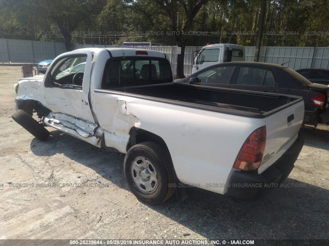 5TFNX4CN8CX011663 - 2012 TOYOTA TACOMA WHITE photo 3