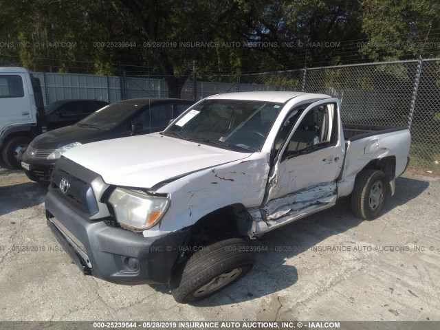 5TFNX4CN8CX011663 - 2012 TOYOTA TACOMA WHITE photo 6