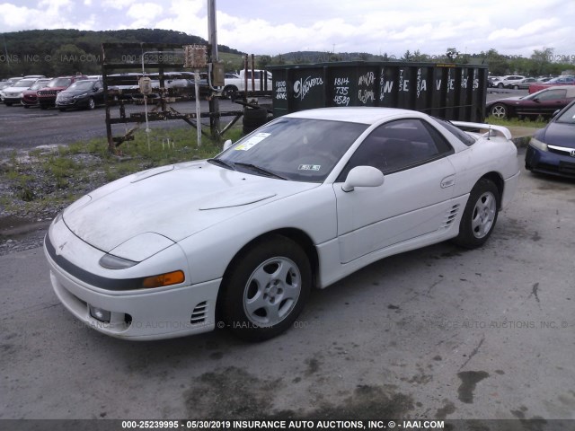 JA3XD64BXNY037341 - 1992 MITSUBISHI 3000 GT SL WHITE photo 2