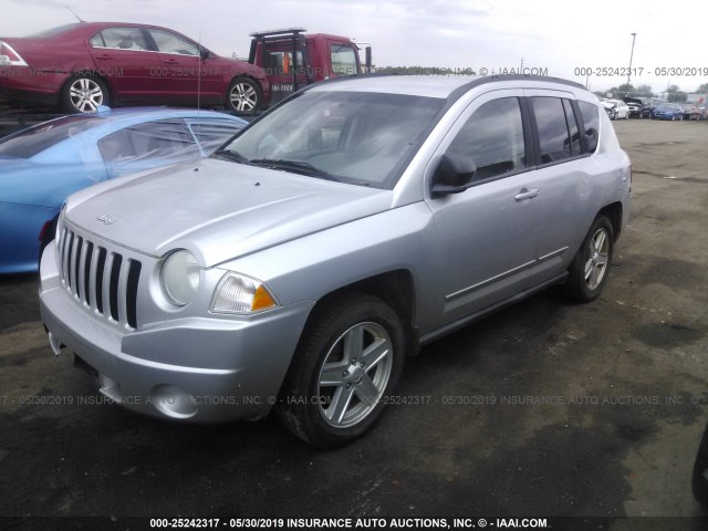 1J4NT4FB5AD575826 - 2010 JEEP COMPASS SPORT SILVER photo 2