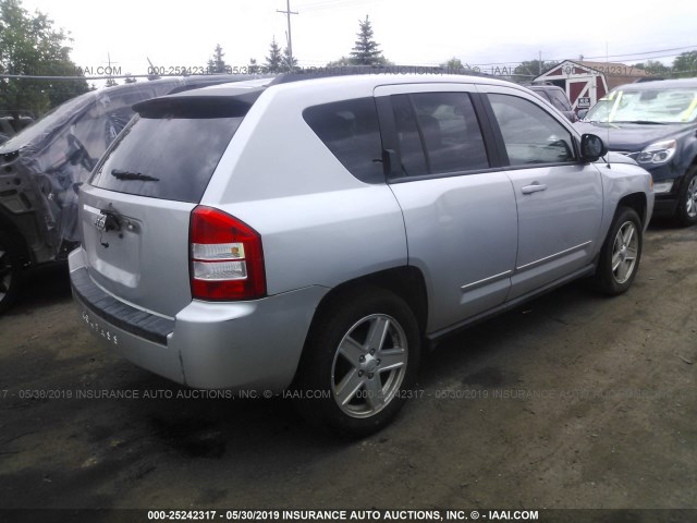 1J4NT4FB5AD575826 - 2010 JEEP COMPASS SPORT SILVER photo 4