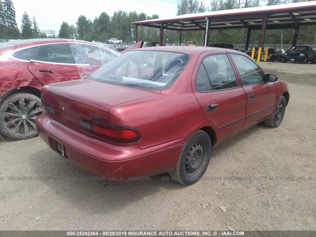 1Y1SK5263VZ411151 - 1997 GEO PRIZM LSI BURGUNDY photo 4