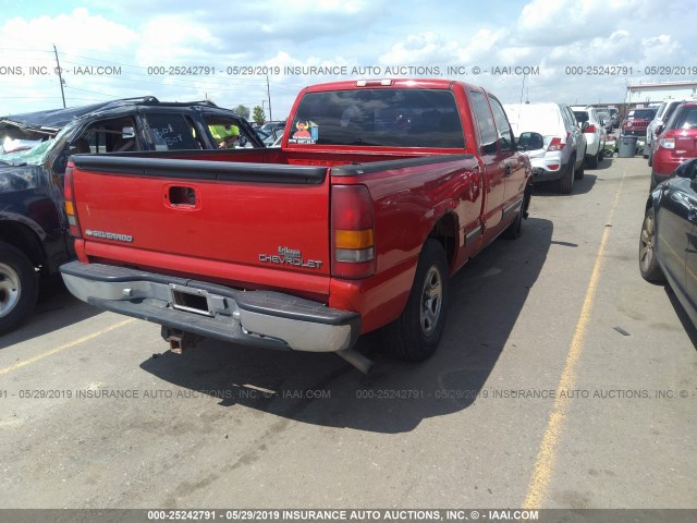 2GCEC19T211170317 - 2001 CHEVROLET SILVERADO C1500 RED photo 4