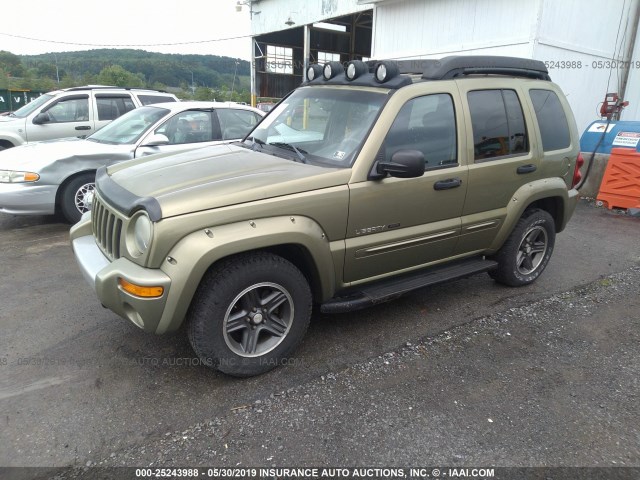 1J4GL38K33W668612 - 2003 JEEP LIBERTY RENEGADE 绿色 照片 2