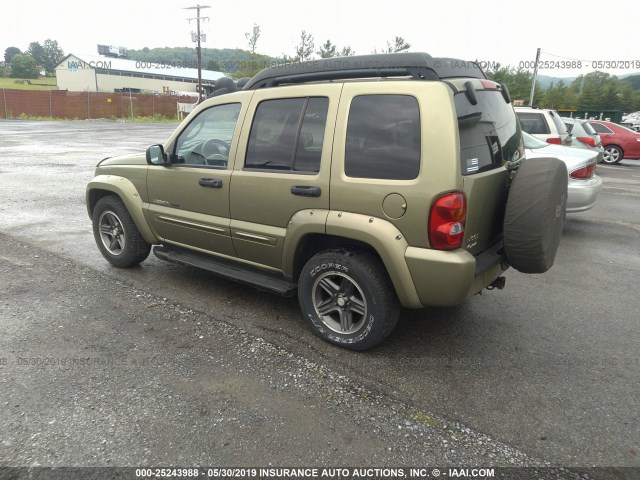 1J4GL38K33W668612 - 2003 JEEP LIBERTY RENEGADE 绿色 照片 3