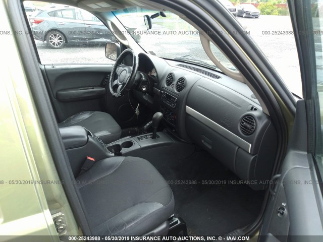 1J4GL38K33W668612 - 2003 JEEP LIBERTY RENEGADE 绿色 照片 5