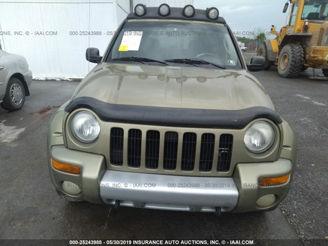 1J4GL38K33W668612 - 2003 JEEP LIBERTY RENEGADE 绿色 照片 6