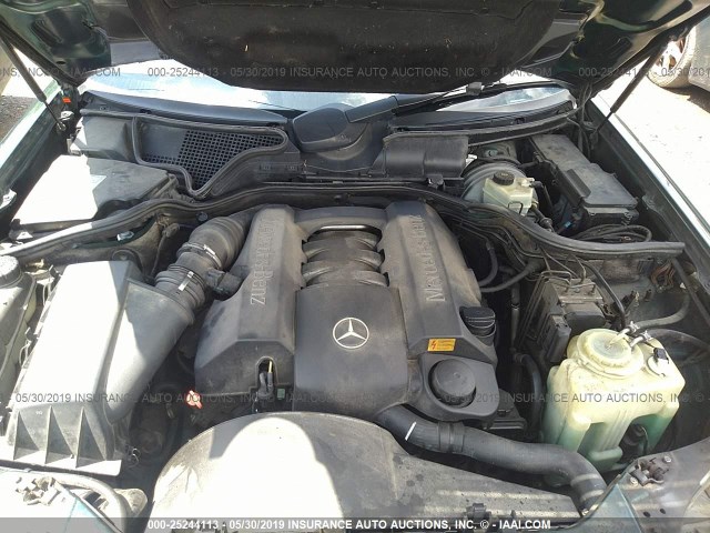 WDBJF65F3WA523338 - 1998 MERCEDES-BENZ E 320 GREEN photo 10