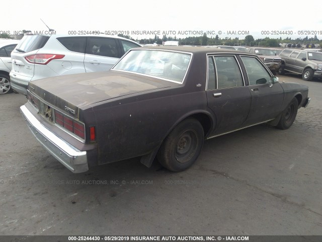 1G1BL5163JR202904 - 1988 CHEVROLET CAPRICE BLACK photo 4