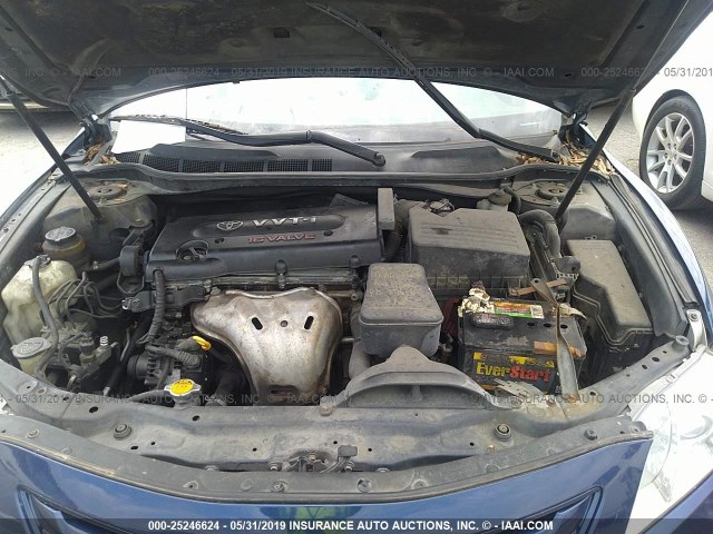 4T1BE46KX7U003447 - 2007 TOYOTA CAMRY CE/LE/XLE/SE BLUE photo 10