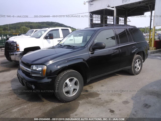 1GNDT13S562114429 - 2006 CHEVROLET TRAILBLAZER LS/LT BLACK photo 2