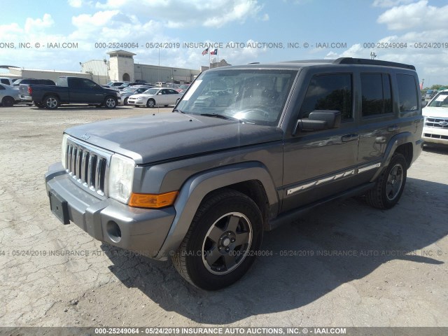 1J8HH48K38C142824 - 2008 JEEP COMMANDER SPORT GRAY photo 2