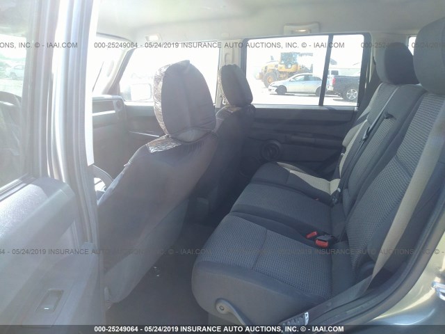 1J8HH48K38C142824 - 2008 JEEP COMMANDER SPORT ნაცრისფერი ფოტო 8