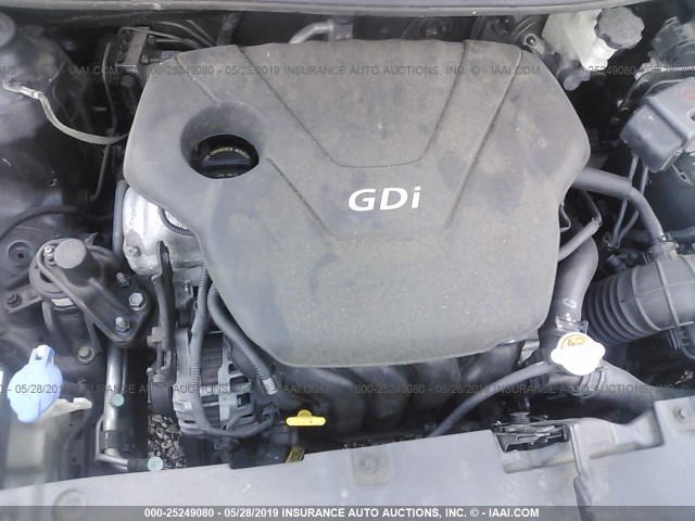 KMHCT4AE0DU460551 - 2013 HYUNDAI ACCENT GLS/GS GRAY photo 10